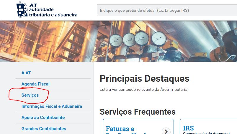 Serviços Portal das Finanças