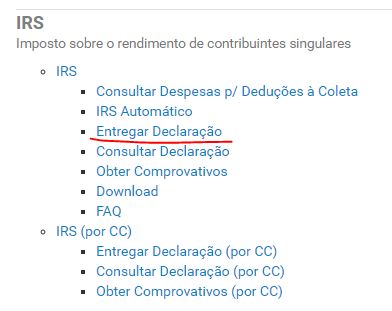 Entregar declaração