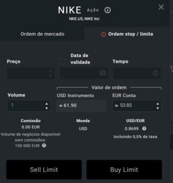 tipos de ordens XTB