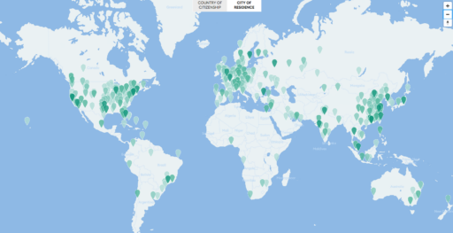 Mapa homens mais ricos 2020