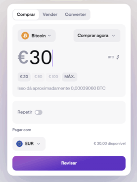 indicar montante do Bitcoin na Kraken