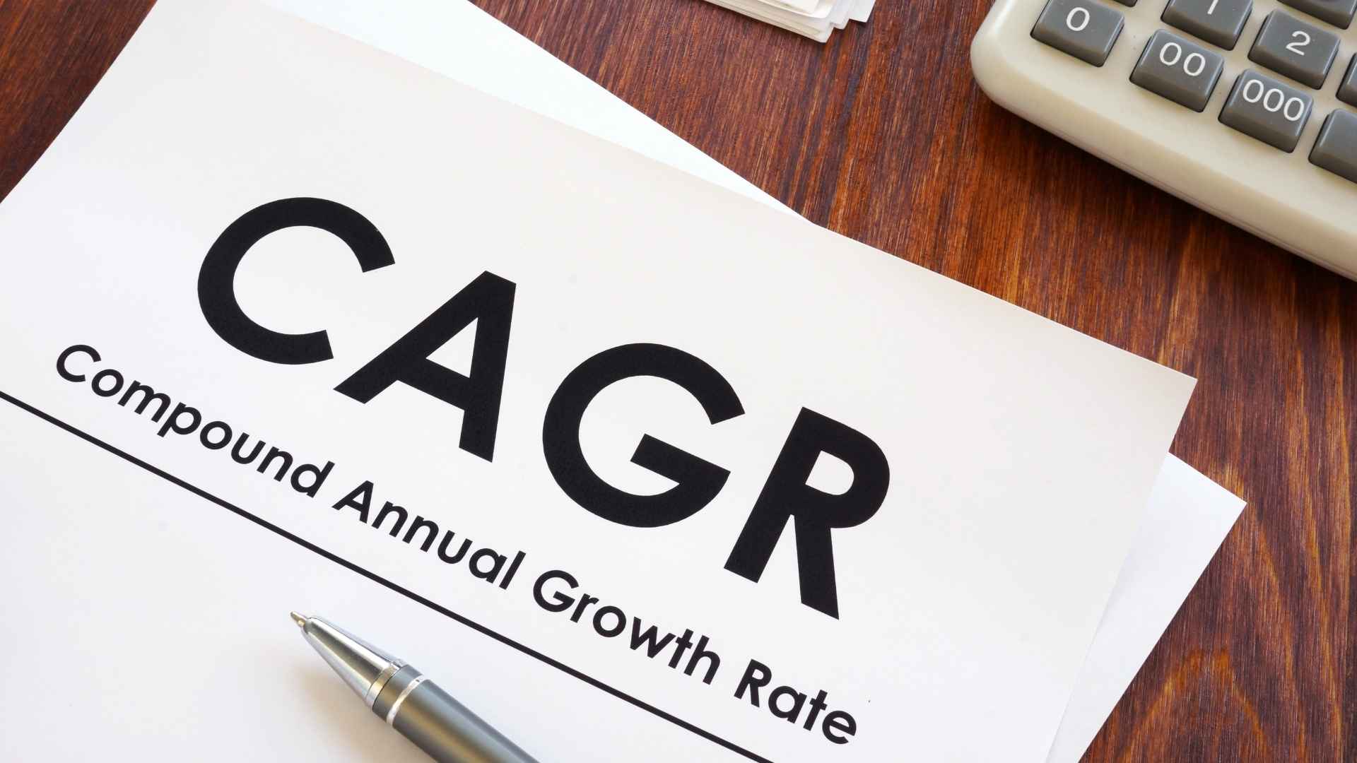 CAGR: taxa de crescimento anual composta