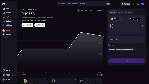 Aceder à opção de levantamento kraken