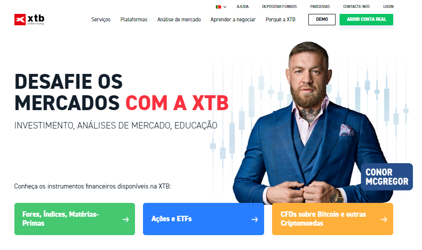 A XTB anúncia Conor McGregor como o seu novo embaixador global da marca