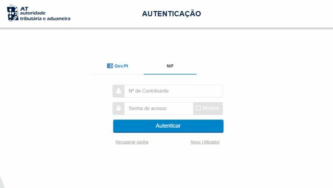 Autenticação IRS