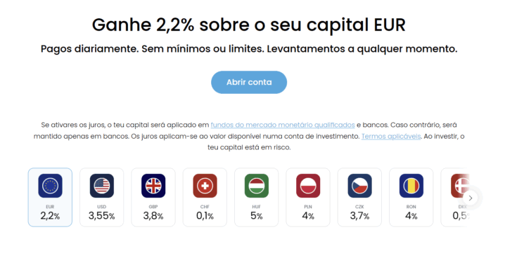 juros trading 212 novembro