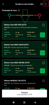 escolher ETFs na XTB