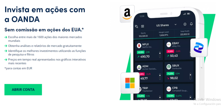 oanda sem comissões