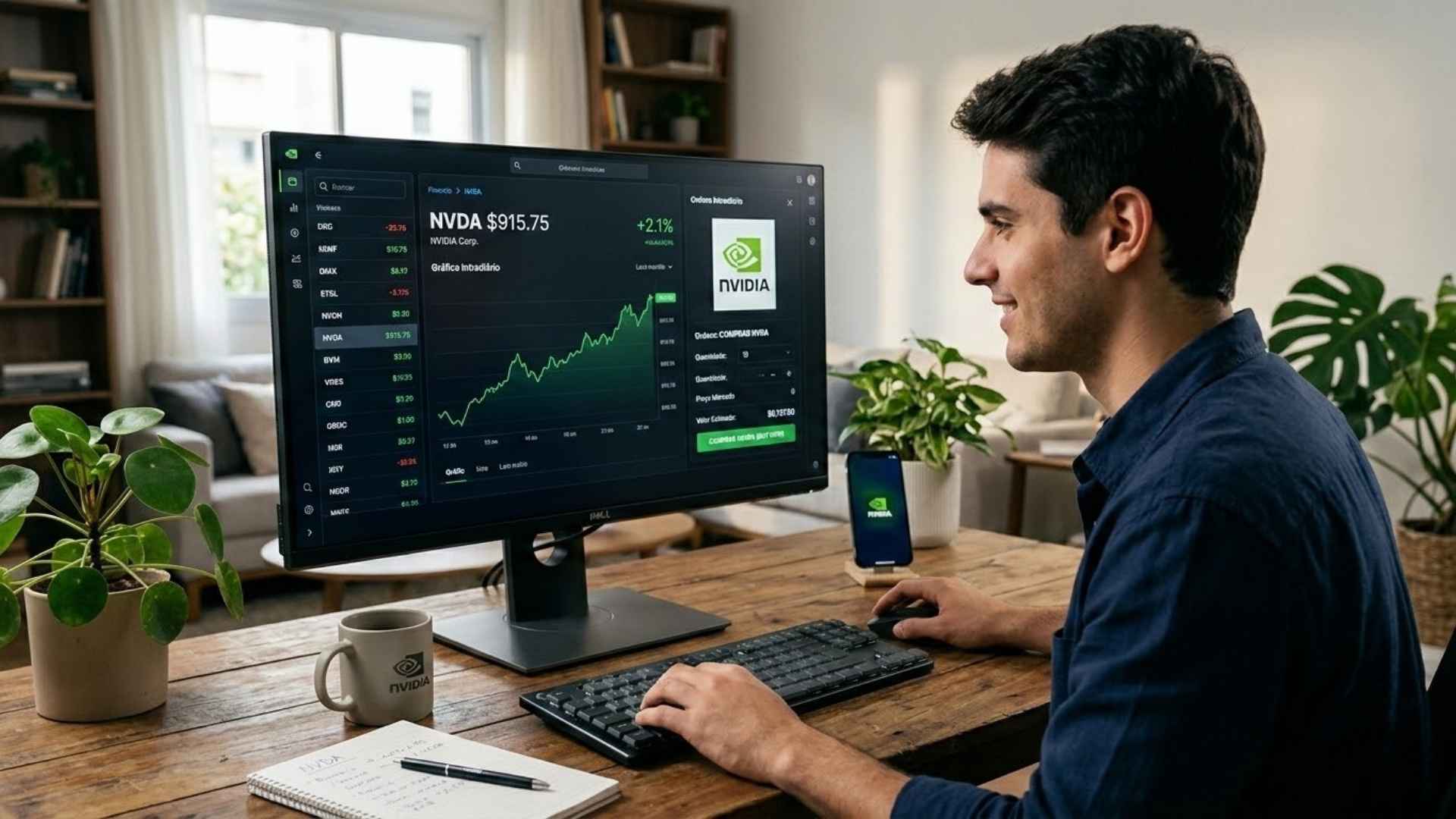Comprar ações da Nvidia (NVDA) em Portugal