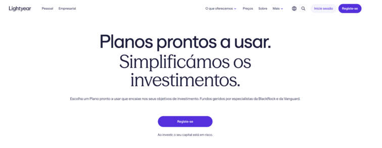 Planos pré-definidos lightyear
