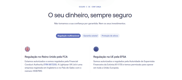 regulamentação Lightyear