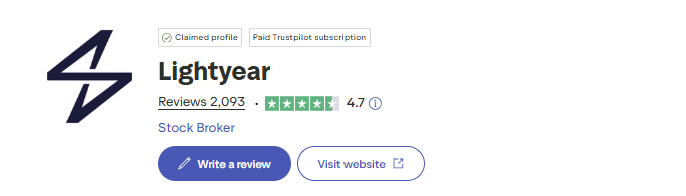 Lightyear Trustpilot
