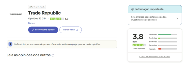 trustpilot trade republic