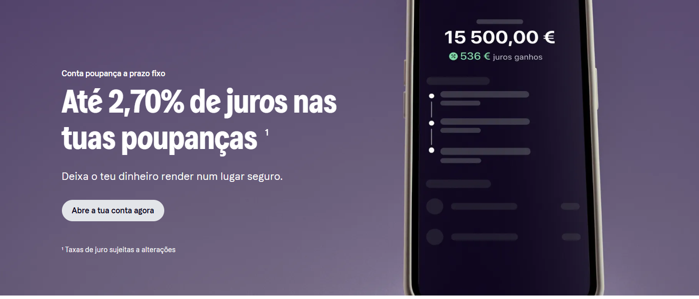 Conta poupança a prazo Klarna: juros até 2,74%/ano