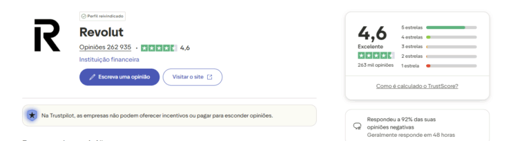 trustpilot revolut