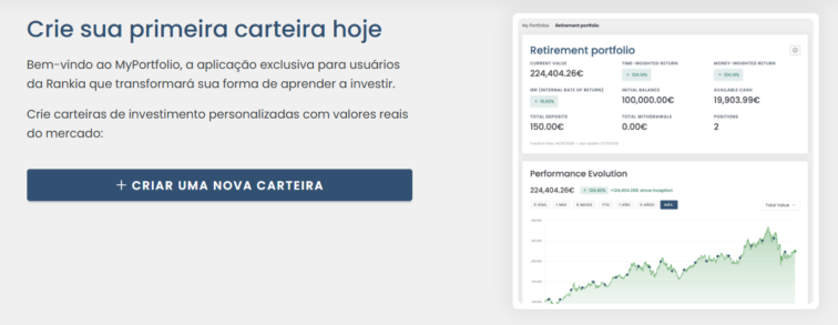 criar nova carteira "myportfolio"