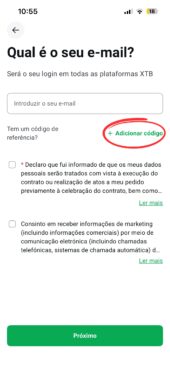 código promocional XTB