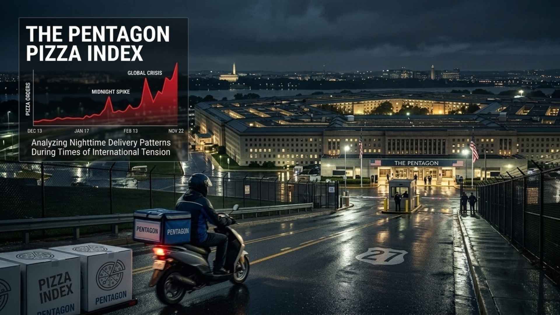 Pentagon Pizza Index